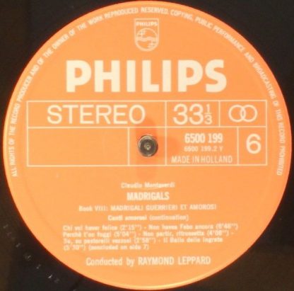 Philips 6799 006 - Madrigali Libri 8-9-10 - Image 9