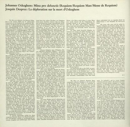 Archiv Produktion 2533 145 - Missa Pro Defunctis / Déploration S - Image 3
