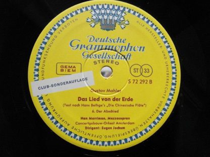 Deutsche Grammophon S72 292 - Das Lied Von Der Erde - Image 3