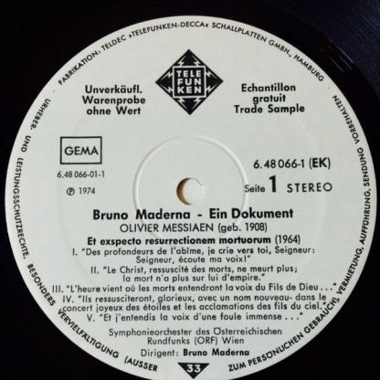 Telefunken 6.48066 EK - Ein Dokument - Konzert Der Salzburger Fe - Image 3