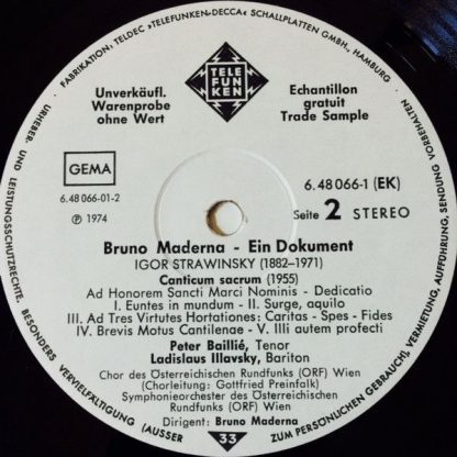 Telefunken 6.48066 EK - Ein Dokument - Konzert Der Salzburger Fe - Image 4