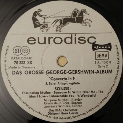 Eurodisc 78 337 XK - Das Große George-Gershwin-Album (Mit Lawren - Image 7