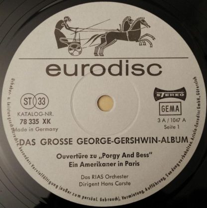 Eurodisc 78 337 XK - Das Große George-Gershwin-Album (Mit Lawren - Image 8
