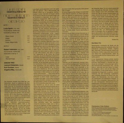 Impression 34683 3 - Klaviertrio G-moll Op. 142 / Klaviertrio B- - Image 2