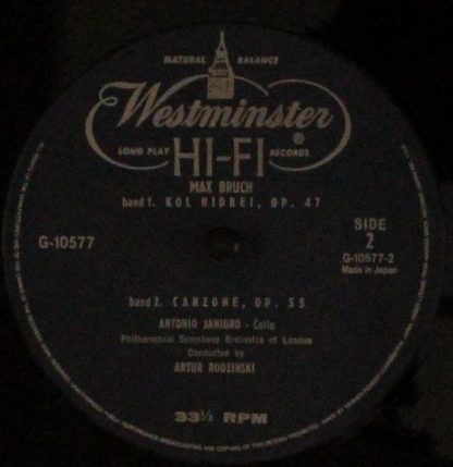 Westminster XWN 18007 - Bloch - Schelomo, Bruch - Kol Nidrei & C - Image 4