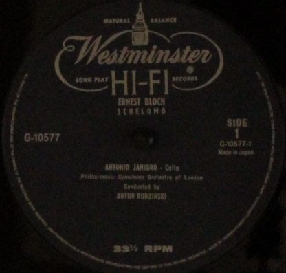 Westminster XWN 18007 - Bloch - Schelomo, Bruch - Kol Nidrei & C - Image 3