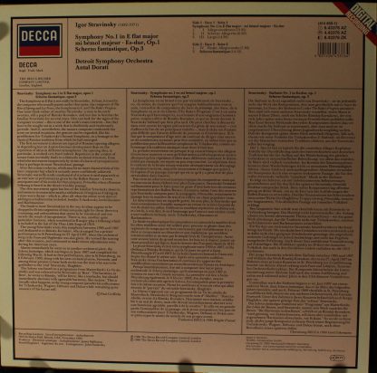 DECCA 6.43376 - Symphony No.1/ Scherzo Fantastique - Image 2