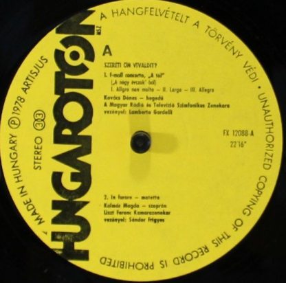 Hungaroton FX 12088 - Szereti Ön... ? - Image 3