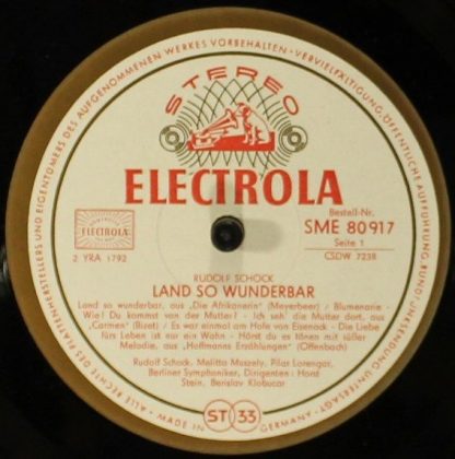 EMI Electrola GmbH & Co. KG SME 80917 - Land So Wunderbar - Image 3