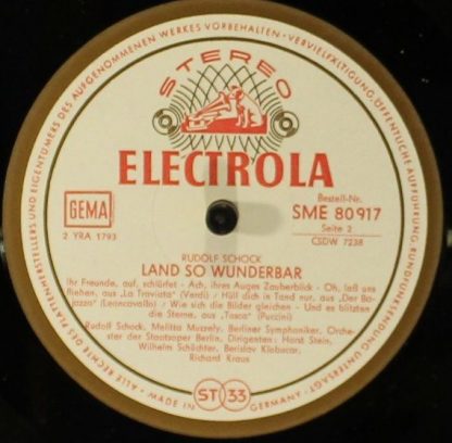 EMI Electrola GmbH & Co. KG SME 80917 - Land So Wunderbar - Image 4