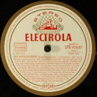 Electrola STE 83 443 - Der Bettelstudent - Großer Querschnitt - Image 3
