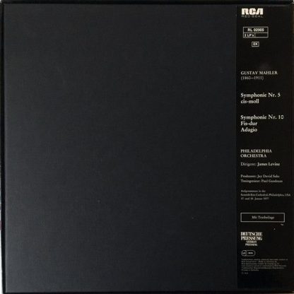 RCA Red Seal RL 02905 - Levine Conducts Mahler Symphony No.5 - S - Image 2