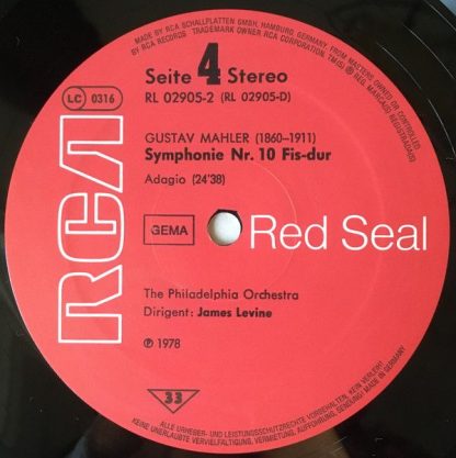 RCA Red Seal RL 02905 - Levine Conducts Mahler Symphony No.5 - S - Image 6