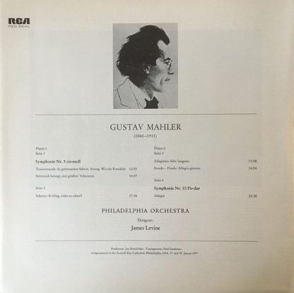 RCA Red Seal RL 02905 - Levine Conducts Mahler Symphony No.5 - S - Image 7