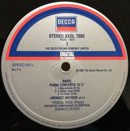 DECCA SXDL 7592 - The Piano Concertos • Menuet Antique • Une Bar - Image 3