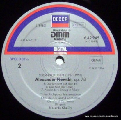 London Records 410 164-1 LH - Alexander Nevsky, Op.78 - Image 5