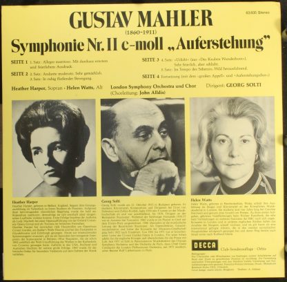 DECCA 63 835 - Symphonie Nr. II c - moll "Auferstehung" - Image 4