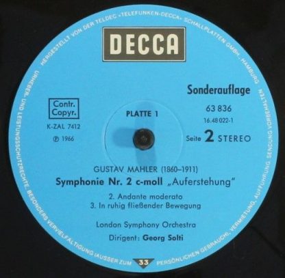 DECCA 63 835 - Symphonie Nr. II c - moll "Auferstehung" - Image 6