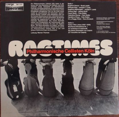 WERGO SM 1016 - Ragtimes - Image 2