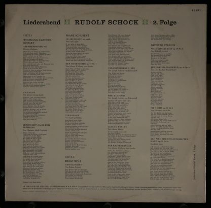 Electrola E 80 571 - Liederabend, Zweite Folge - Image 2