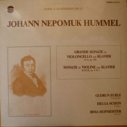 Mars (8) 30 78 07 Y - Grande Sonate Für Violoncello Und Klavier