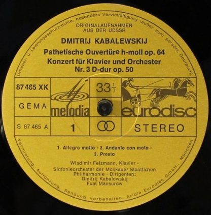 Eurodisc 78464-7 - Zeitgenössische Russische Komponisten - Image 3