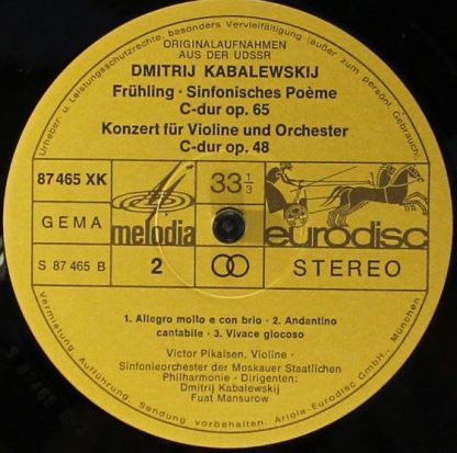 Eurodisc 78464-7 - Zeitgenössische Russische Komponisten - Image 4