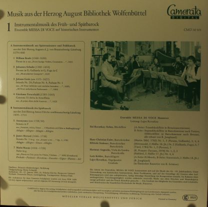 Camerata (2) CMD 30 101 - Musik Aus Der Herzog August Bibliothek - Image 2