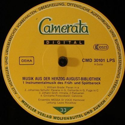Camerata (2) CMD 30 101 - Musik Aus Der Herzog August Bibliothek - Image 5
