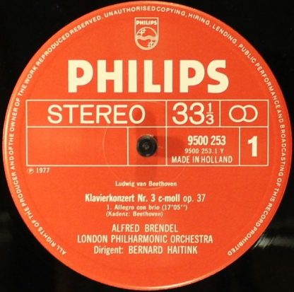 Philips 9500 253 - Klavierkonzert Nr.3 - Image 3