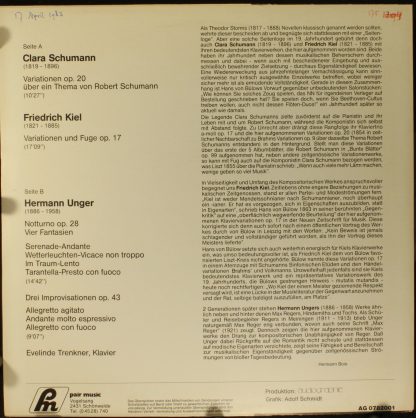 Pair Music AG 0782001 - Variationen Op. 20 Über Ein Thema Von Ro - Image 2