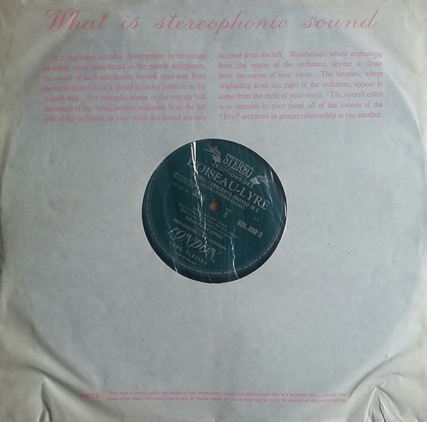 L'Oiseau-Lyre SOL 60013 - Concerto For Harp And Lute In B Flat, - Image 6