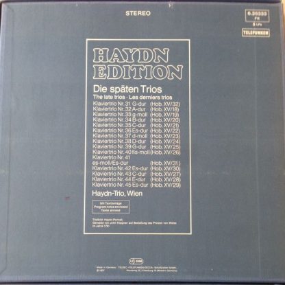 Telefunken 6.35333 FK - Haydn-Edition Die Späten Trios = The Lat - Image 2