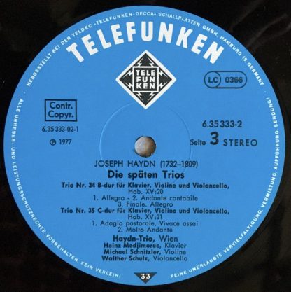 Telefunken 6.35333 FK - Haydn-Edition Die Späten Trios = The Lat - Image 5