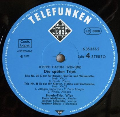 Telefunken 6.35333 FK - Haydn-Edition Die Späten Trios = The Lat - Image 6