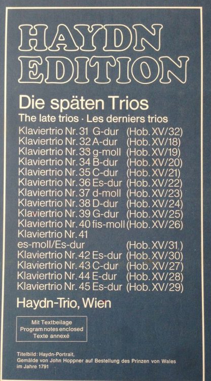Telefunken 6.35333 FK - Haydn-Edition Die Späten Trios = The Lat - Image 14