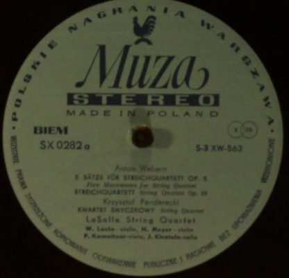 Polskie Nagrania Muza SX 0282 - Lasalle String Quartet - Image 3