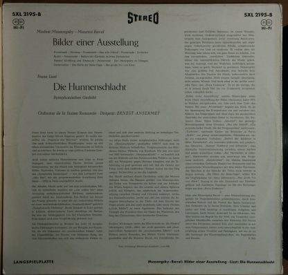 DECCA SXL 2195 - B - Bilder Einer Ausstellung, Die Hunnenschlach - Image 2