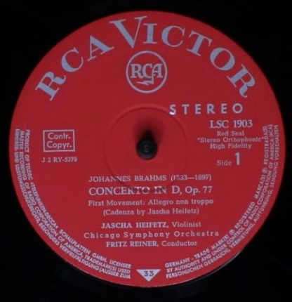 RCA Victor Red Seal LSC-1903 - Violin Concerto (In D) - Image 3