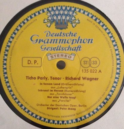 Deutsche Grammophon 135 022 - Ticho Parly, Tenor - Richard Wagne - Image 3