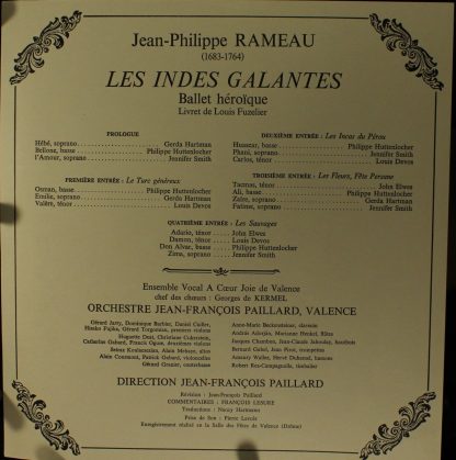 Erato STU 70850/53 - Les Indes Galantes - Image 4