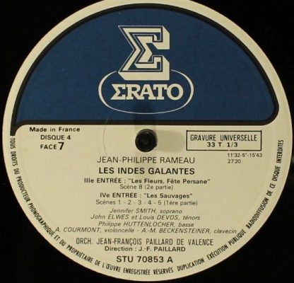 Erato STU 70850/53 - Les Indes Galantes - Image 9