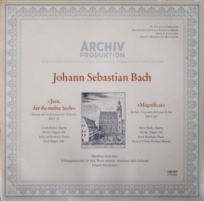 Archiv Produktion 198 197 - "Jesu, Der Du Meiner Seele" Kantate