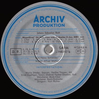 Archiv Produktion 198 197 - "Jesu, Der Du Meiner Seele" Kantate - Image 4