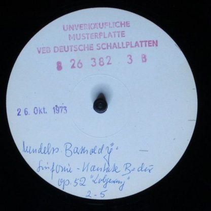 Eterna 8 26 381-382 - Sinfonie C-Moll, Op. 11 / Sinfonie-Kantate - Image 2