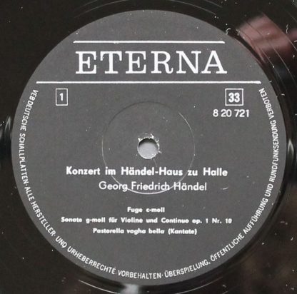 Eterna 8 20 721 - Konzert Im Händel-Haus Zu Halle - Image 2