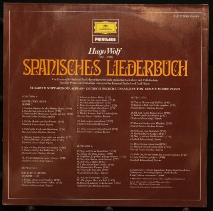 Deutsche Grammophon 2726 071 - Spanisches Liederbuch - Image 2