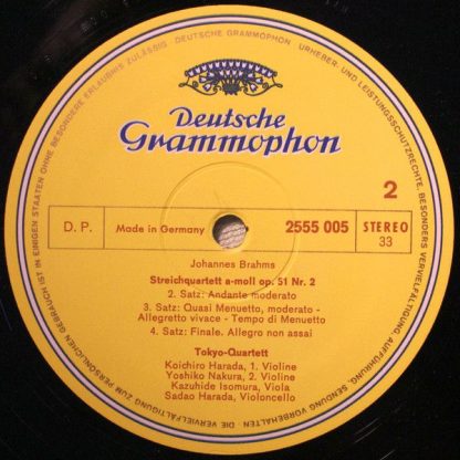 Deutsche Grammophon 2555 005 - Streichquartett G-dur Op. 76 Nr.1 - Image 3