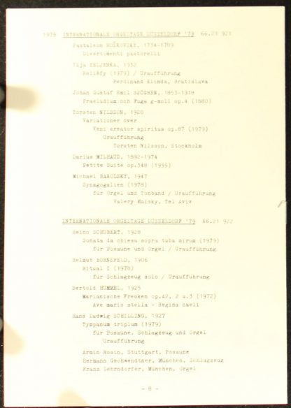 Not On Label 66.21 922 - Internationale Orgeltage ´79 II - Image 5
