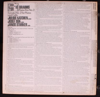 Ace Of Diamonds SDD 541 - Trio In C Major / Cello Sonata No. 2 I - Image 2
